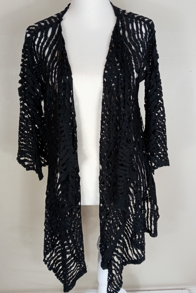 I.C. Connie K Kimono M Novelty Mesh Knit